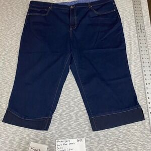 Faded Glory blue capri jeans women Size 26W. SKU849#denim #capri